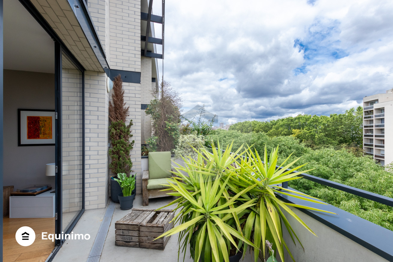 Superbe duplex familial 133 m2, terrasses, vue Canal de l’Ourcq