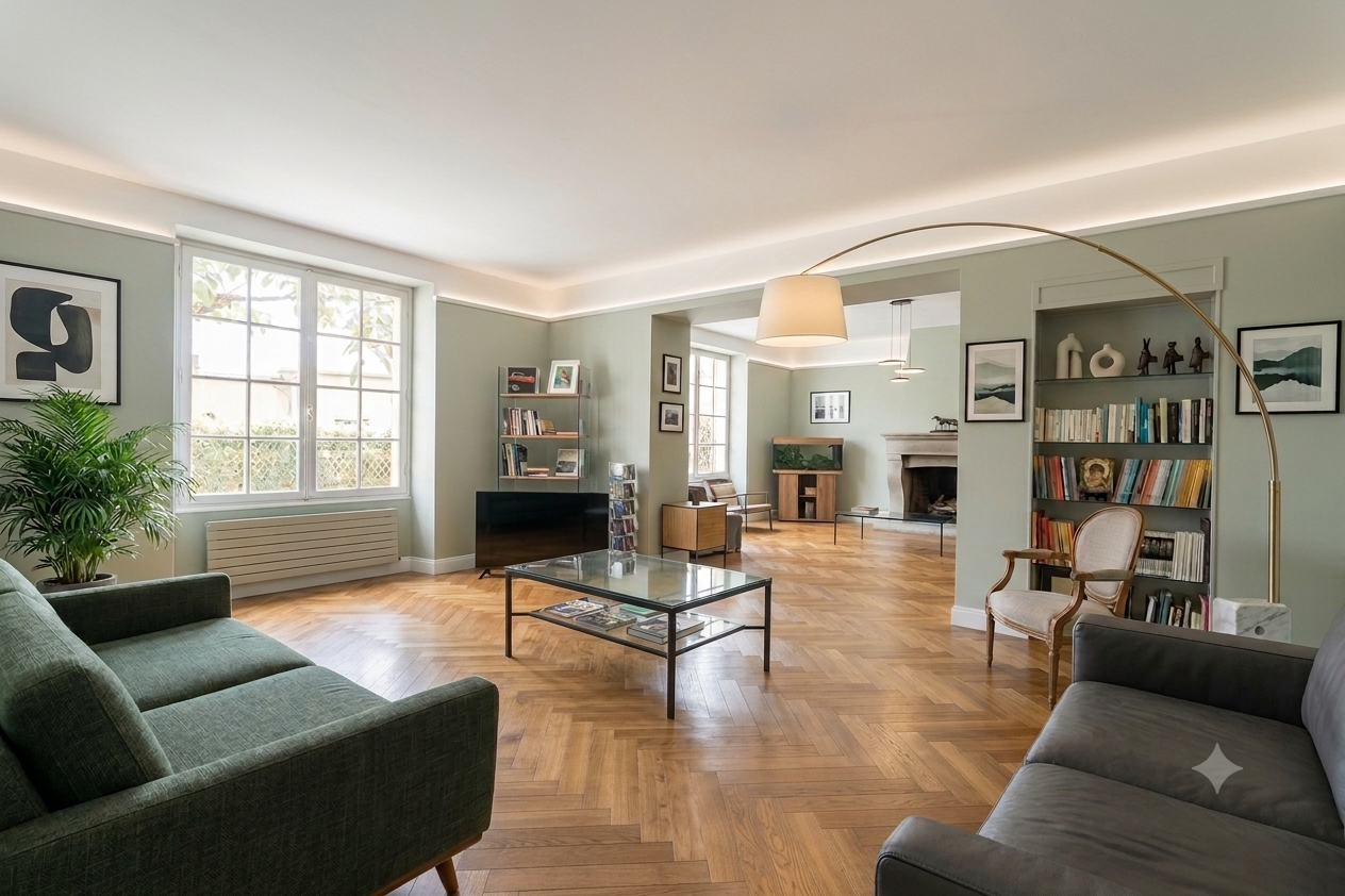 Maison familiale 9 pièces 6 chambres de 295m2 située dans un environnement arboré avec terrasse, jardin et gar